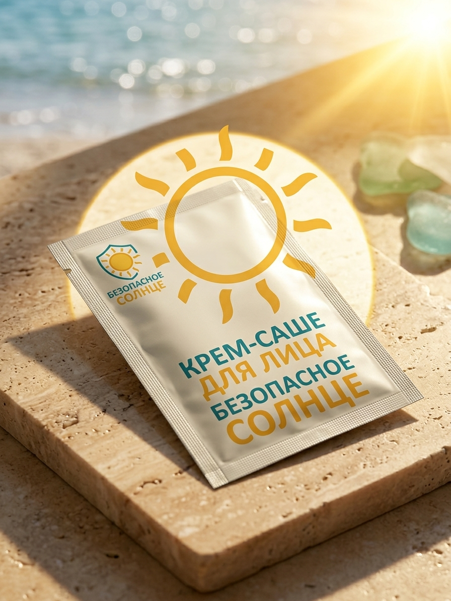 Саше солнцезащитного крема SPF50+